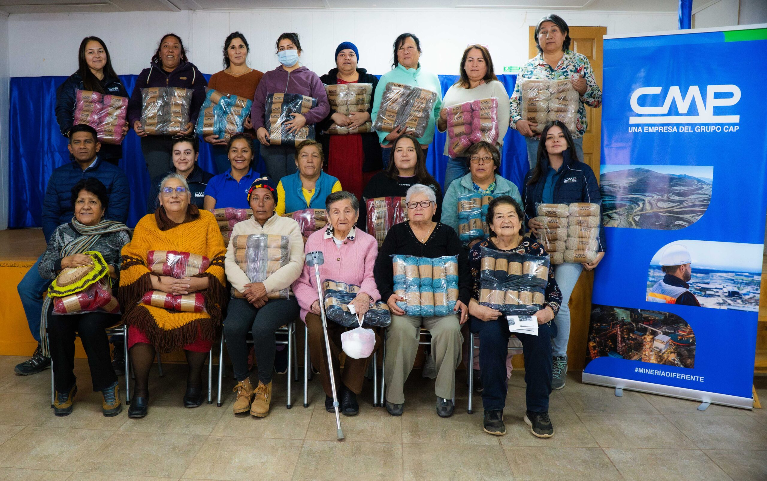 CMP recycles more than 100 kg of corporate clothing and transforms it into supplies for communities