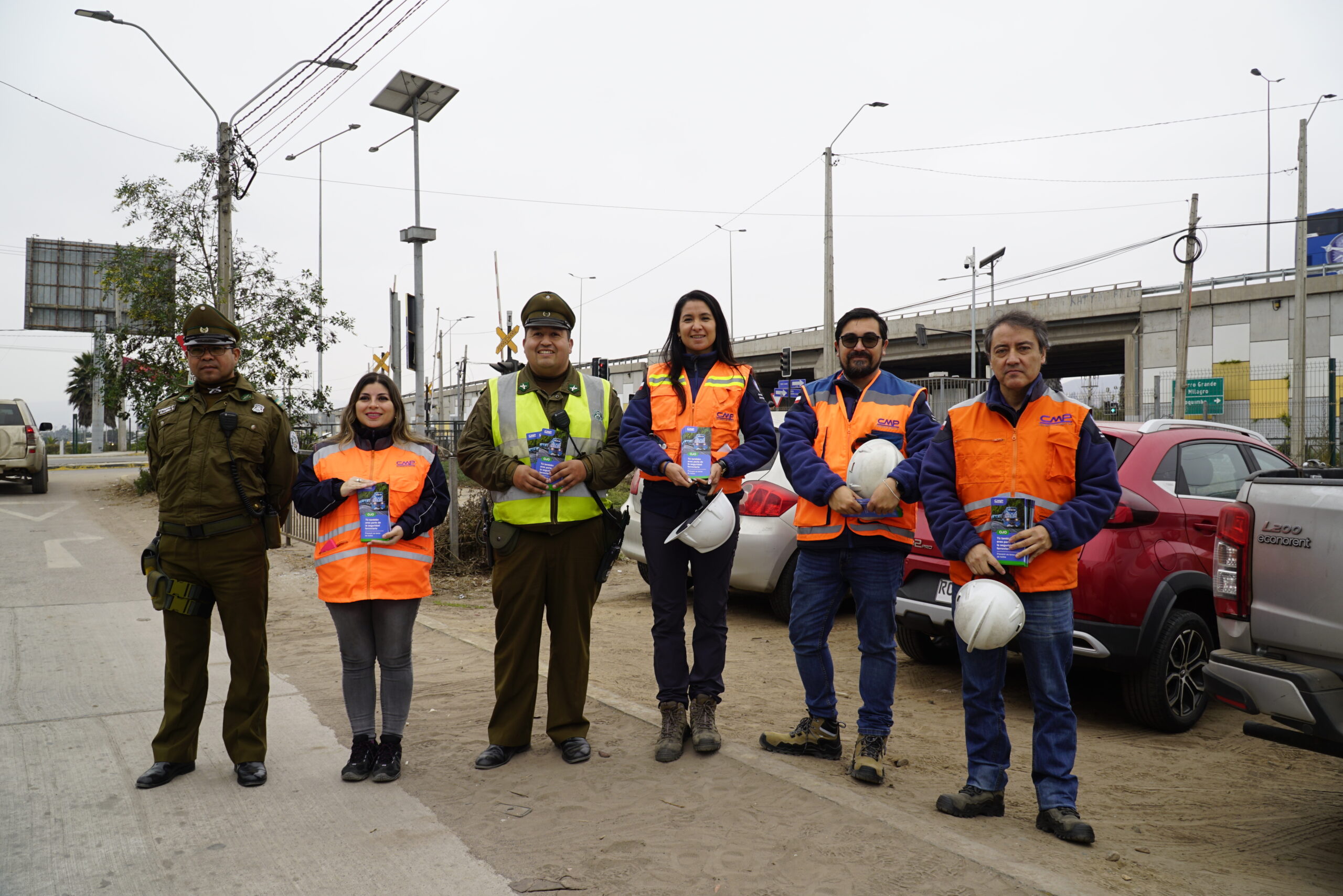 CMP y Carabineros refuerzan campaña de seguridad ferroviaria ante fin de semana largo
